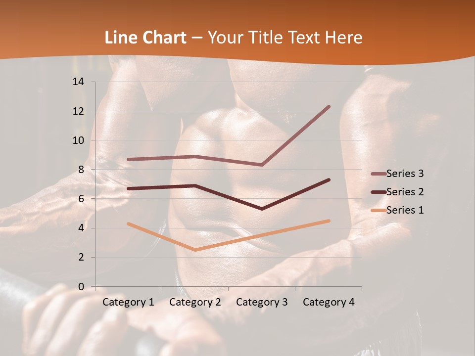 A Bodybuilding Man Holding A Barbell Powerpoint Template PowerPoint Template