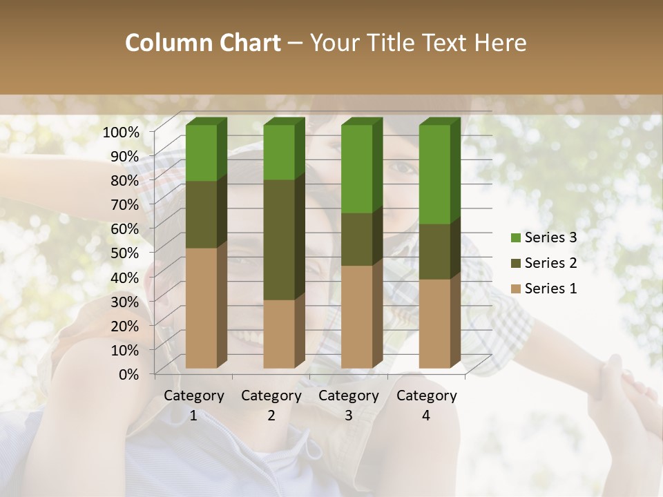 A Man Holding A Young Boy On His Shoulders PowerPoint Template