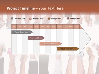 A Group Of People Holding Money In Their Hands PowerPoint Template