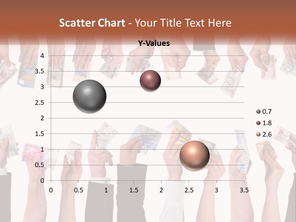 A Group Of People Holding Money In Their Hands PowerPoint Template