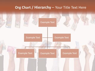 A Group Of People Holding Money In Their Hands PowerPoint Template