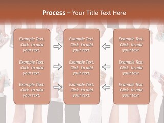 A Group Of People Holding Money In Their Hands PowerPoint Template
