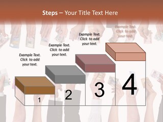 A Group Of People Holding Money In Their Hands PowerPoint Template
