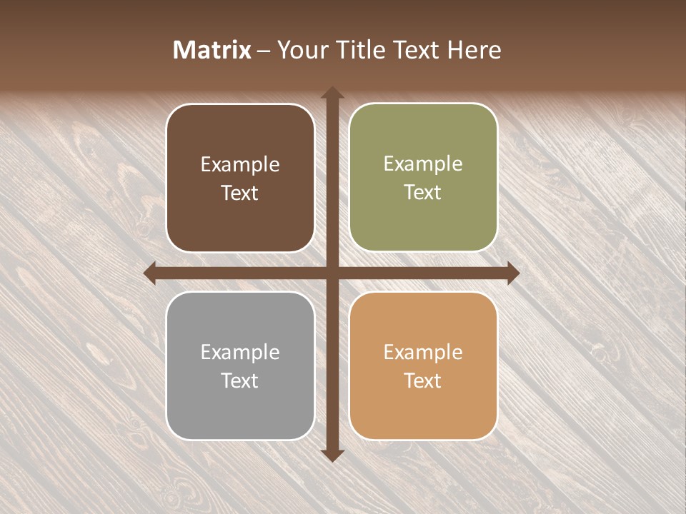 A Wooden Floor With A Brown Background PowerPoint Template