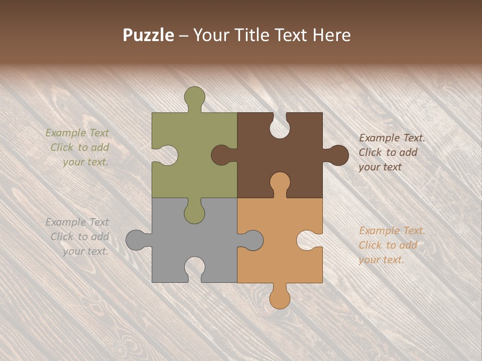 A Wooden Floor With A Brown Background PowerPoint Template