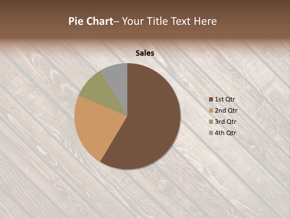 A Wooden Floor With A Brown Background PowerPoint Template
