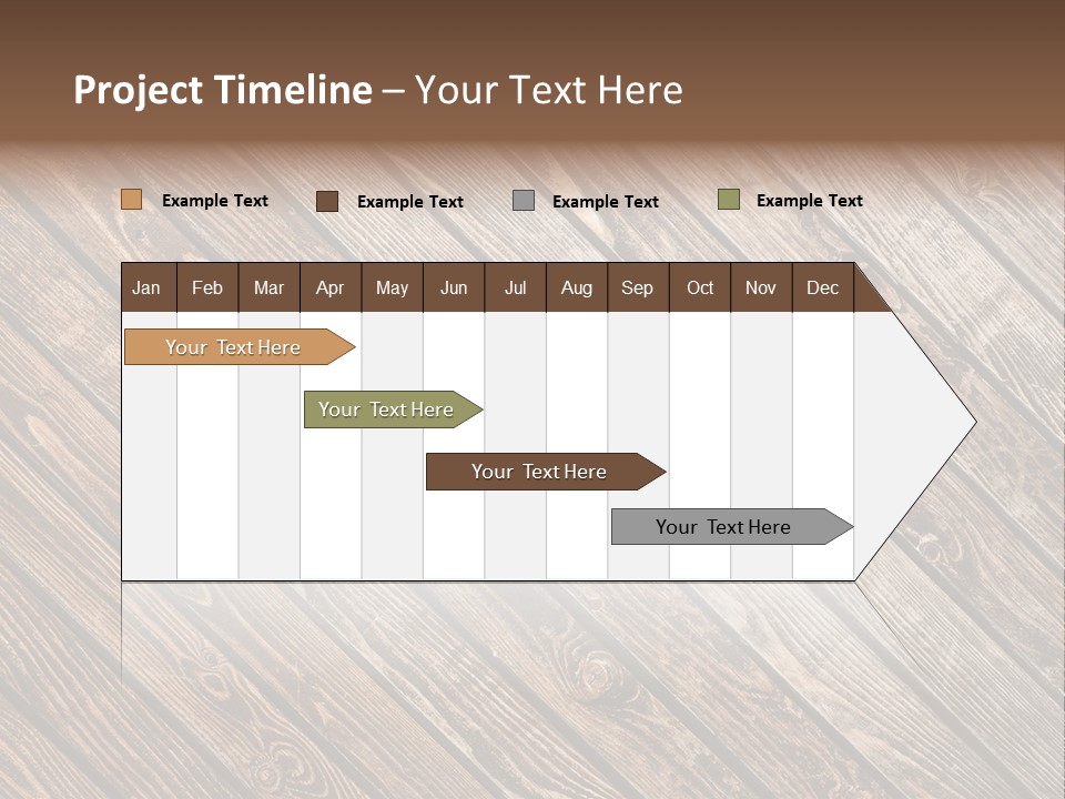 A Wooden Floor With A Brown Background PowerPoint Template