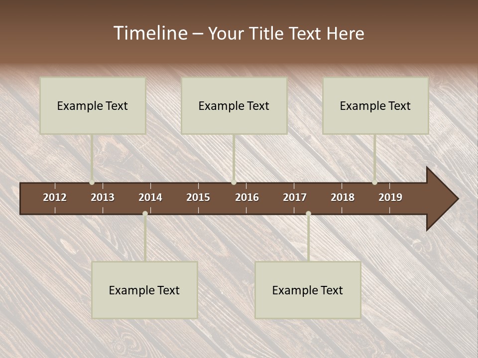 A Wooden Floor With A Brown Background PowerPoint Template