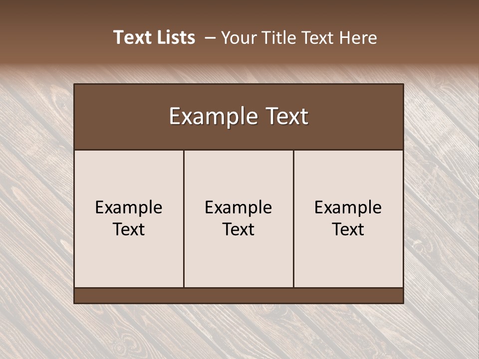 A Wooden Floor With A Brown Background PowerPoint Template