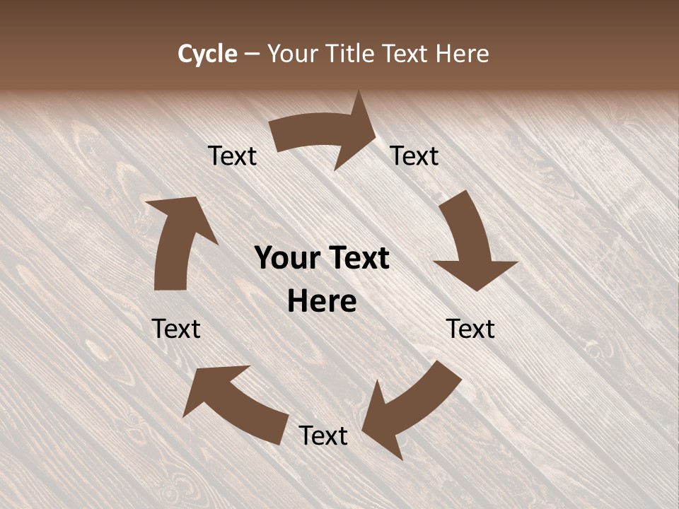A Wooden Floor With A Brown Background PowerPoint Template