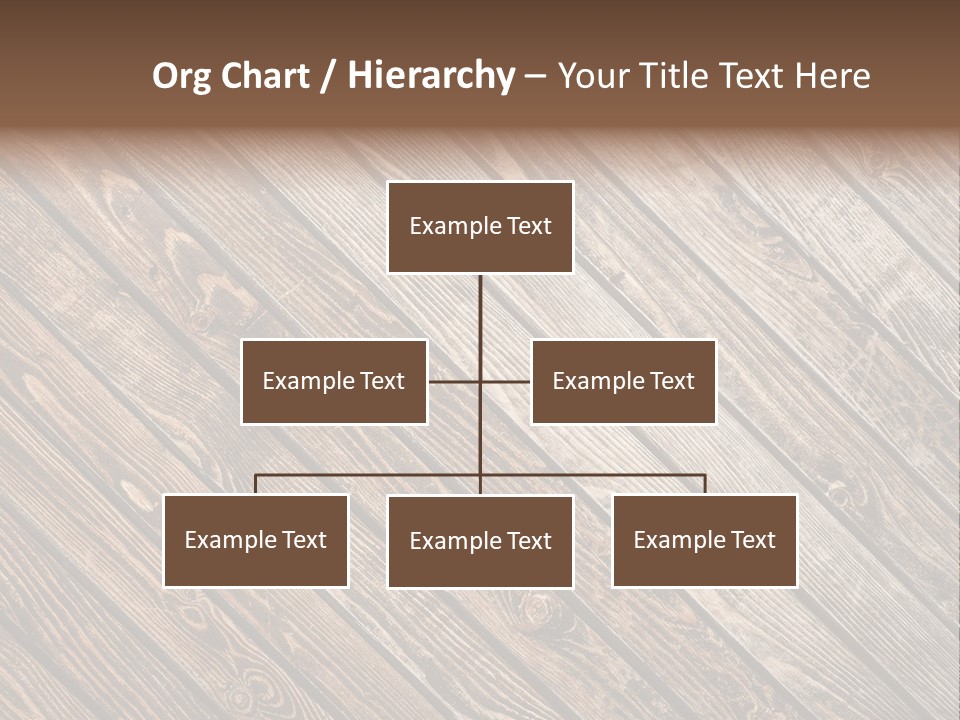 A Wooden Floor With A Brown Background PowerPoint Template