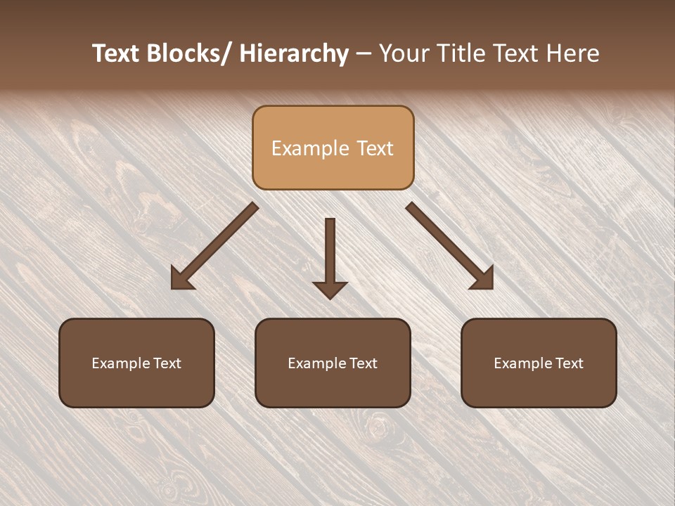 A Wooden Floor With A Brown Background PowerPoint Template