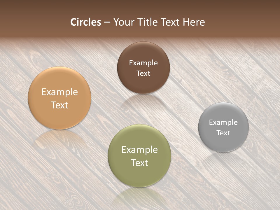 A Wooden Floor With A Brown Background PowerPoint Template