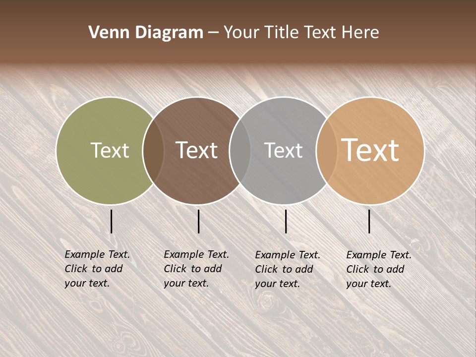 A Wooden Floor With A Brown Background PowerPoint Template