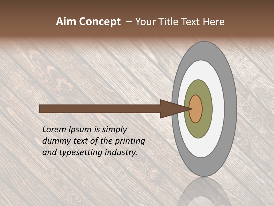 A Wooden Floor With A Brown Background PowerPoint Template