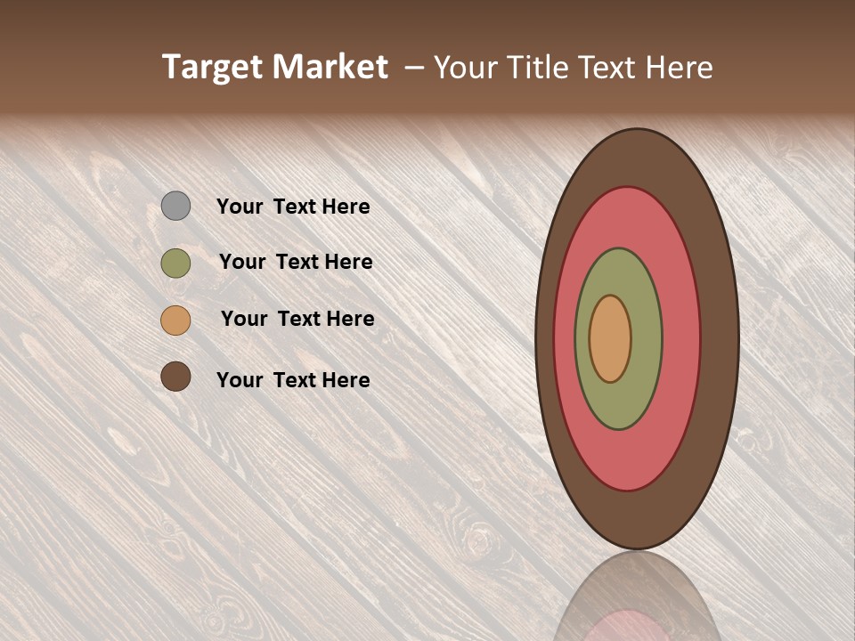 A Wooden Floor With A Brown Background PowerPoint Template