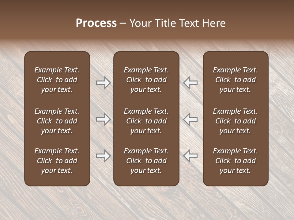 A Wooden Floor With A Brown Background PowerPoint Template