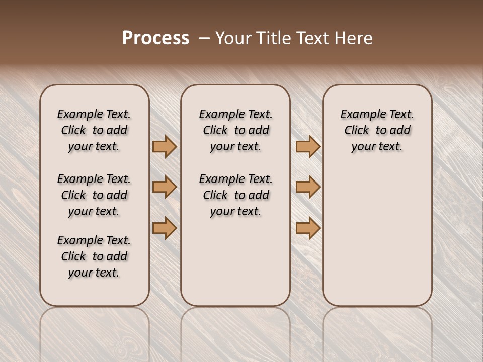 A Wooden Floor With A Brown Background PowerPoint Template
