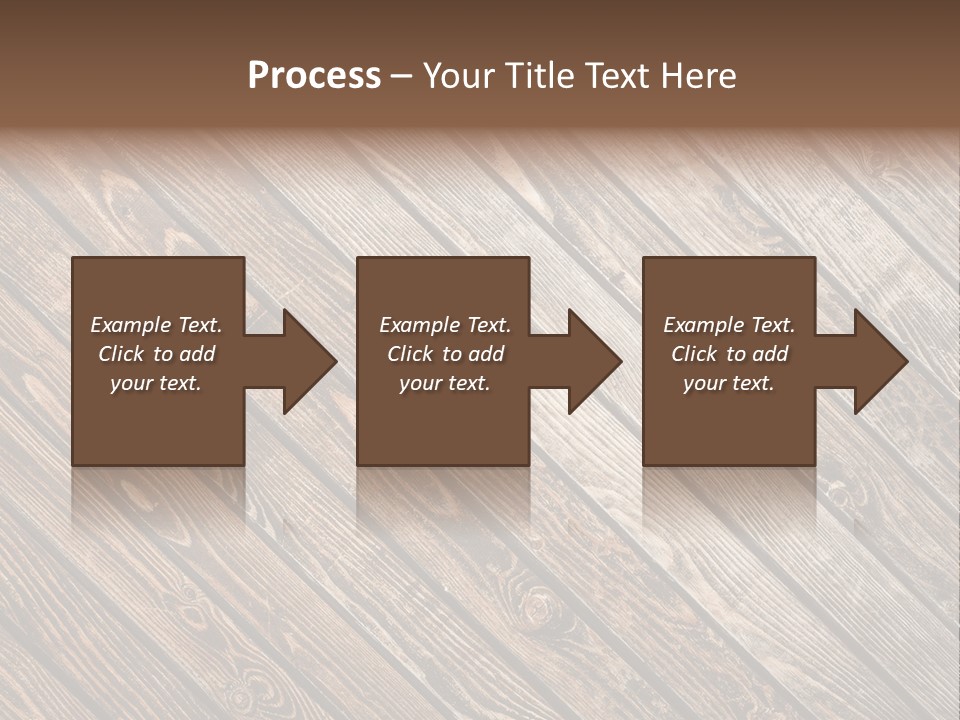 A Wooden Floor With A Brown Background PowerPoint Template
