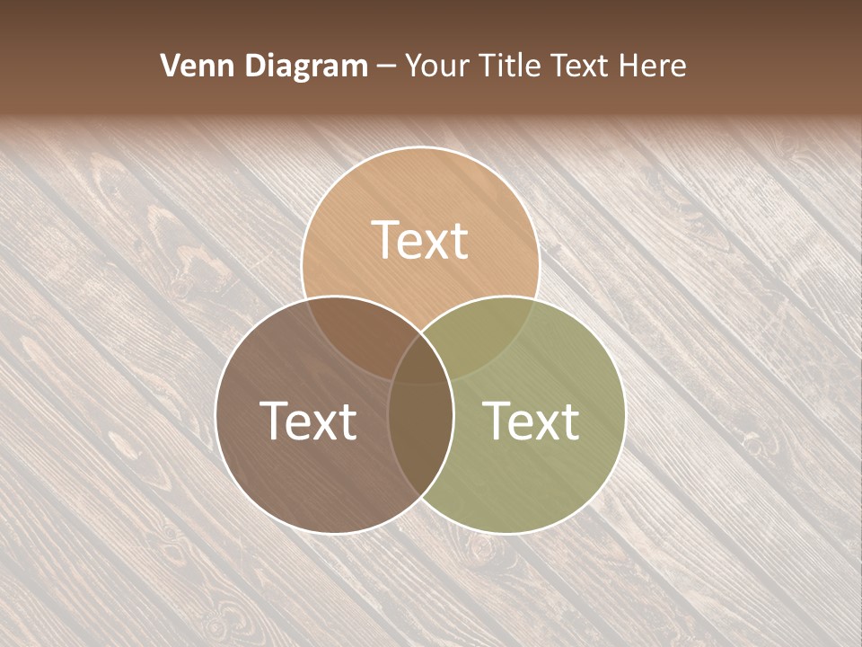 A Wooden Floor With A Brown Background PowerPoint Template