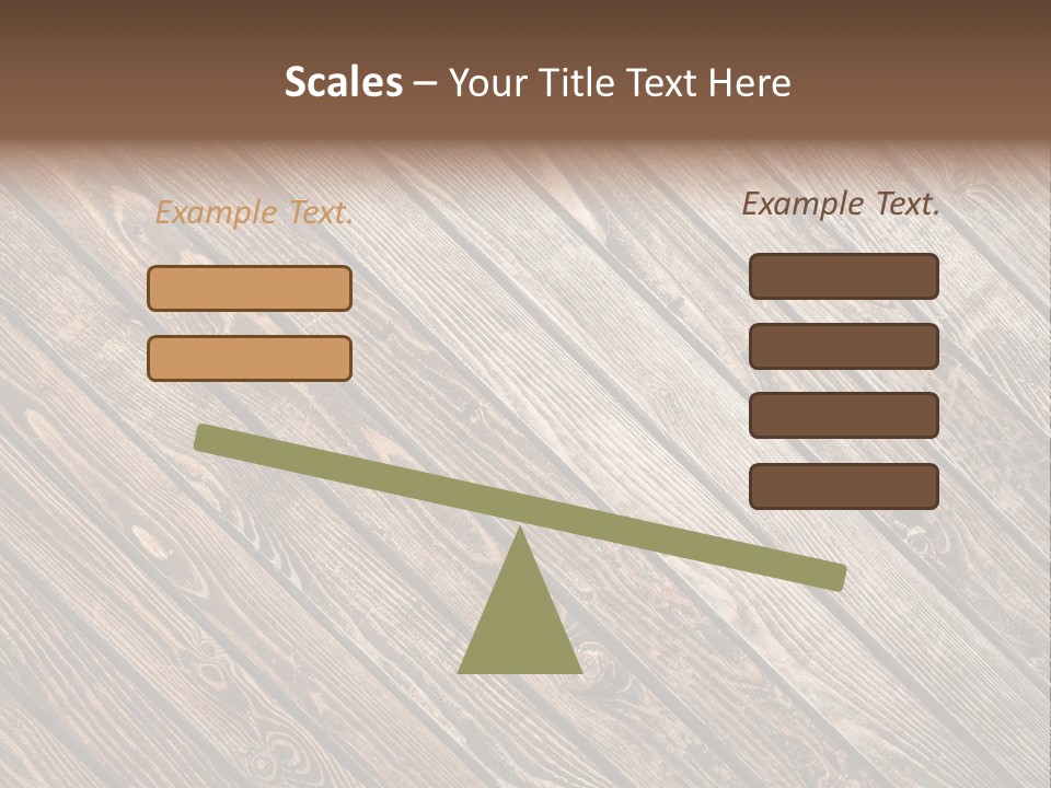 A Wooden Floor With A Brown Background PowerPoint Template