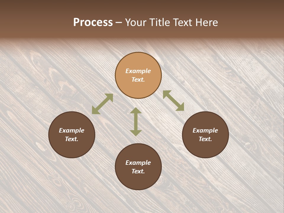 A Wooden Floor With A Brown Background PowerPoint Template