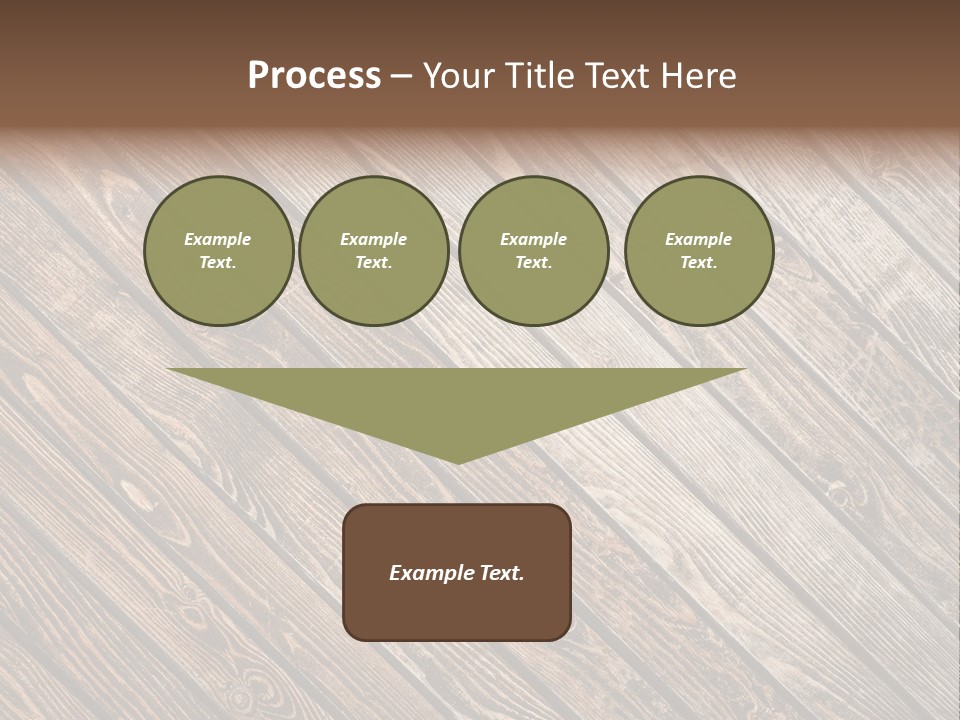 A Wooden Floor With A Brown Background PowerPoint Template
