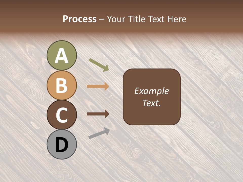 A Wooden Floor With A Brown Background PowerPoint Template