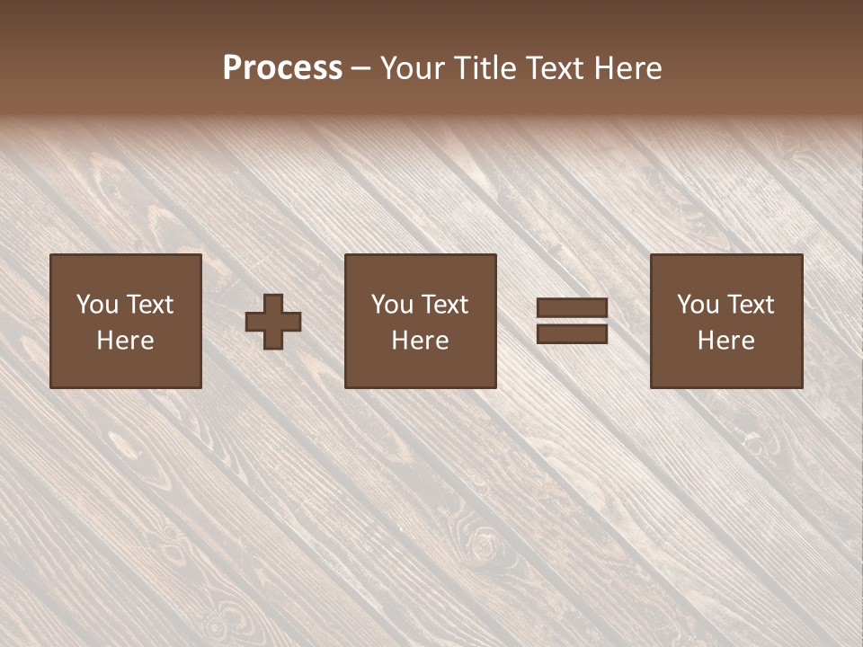 A Wooden Floor With A Brown Background PowerPoint Template