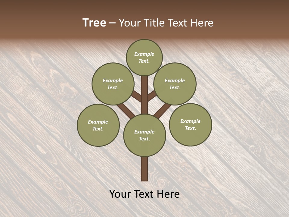 A Wooden Floor With A Brown Background PowerPoint Template