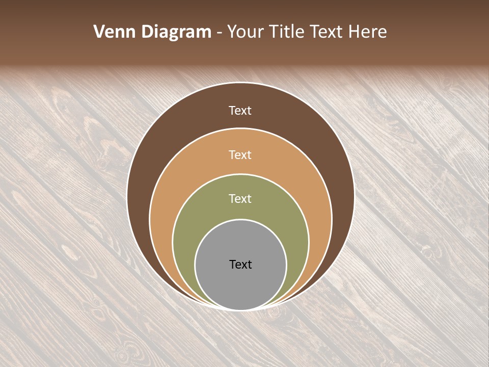 A Wooden Floor With A Brown Background PowerPoint Template