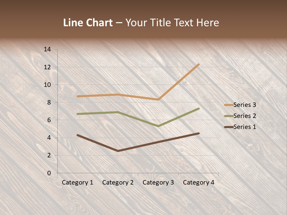 A Wooden Floor With A Brown Background PowerPoint Template