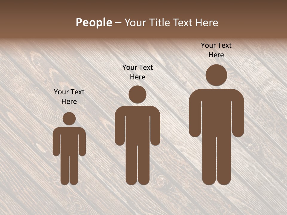 A Wooden Floor With A Brown Background PowerPoint Template