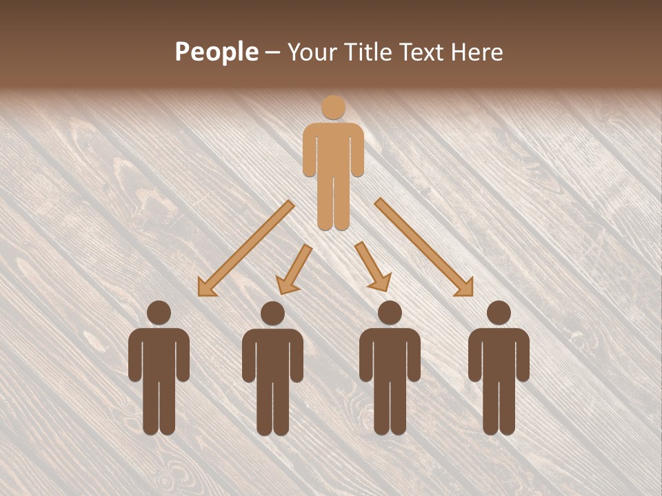 A Wooden Floor With A Brown Background PowerPoint Template