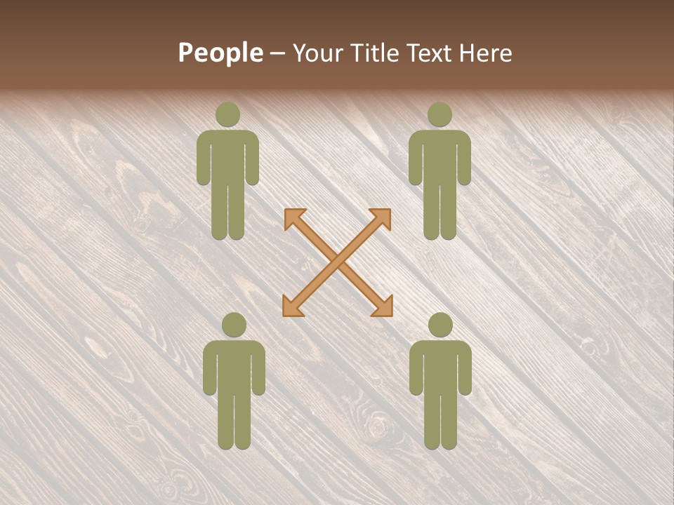 A Wooden Floor With A Brown Background PowerPoint Template