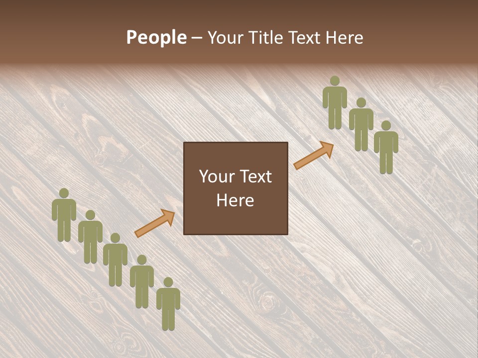 A Wooden Floor With A Brown Background PowerPoint Template