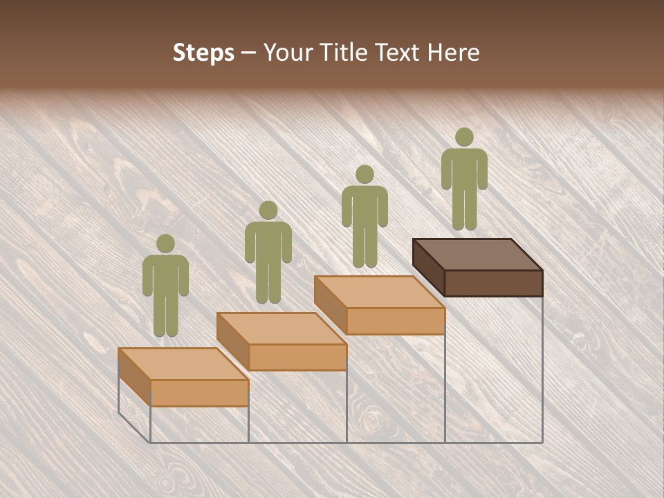 A Wooden Floor With A Brown Background PowerPoint Template