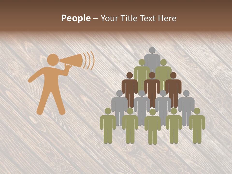 A Wooden Floor With A Brown Background PowerPoint Template