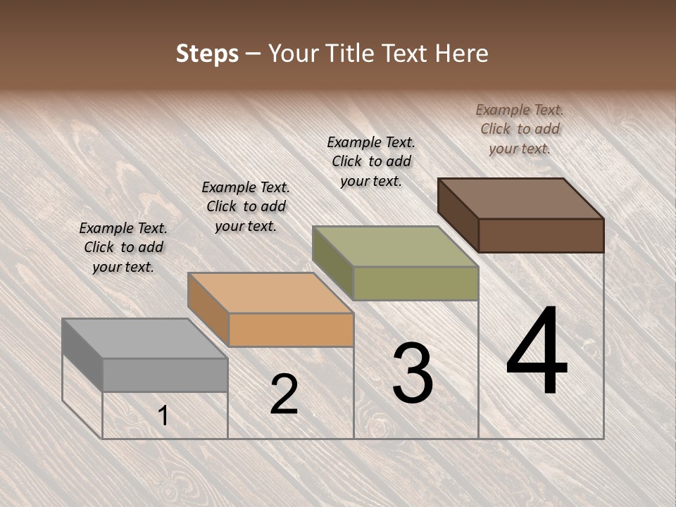 A Wooden Floor With A Brown Background PowerPoint Template