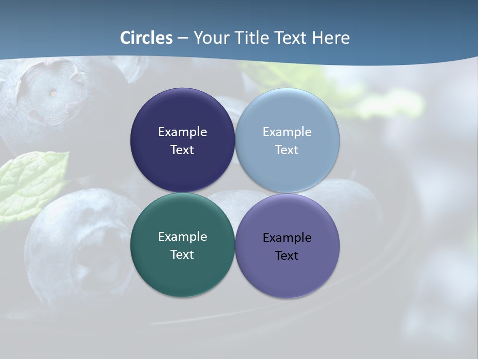 A Bowl Of Blueberries Powerpoint Template PowerPoint Template