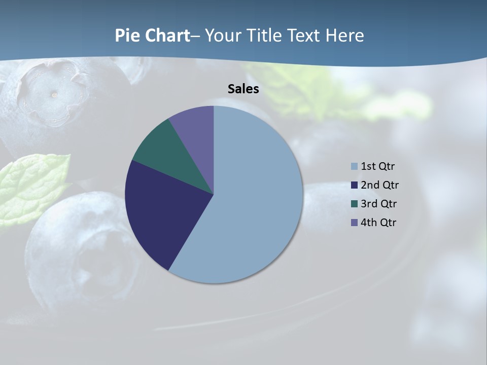 A Bowl Of Blueberries Powerpoint Template PowerPoint Template