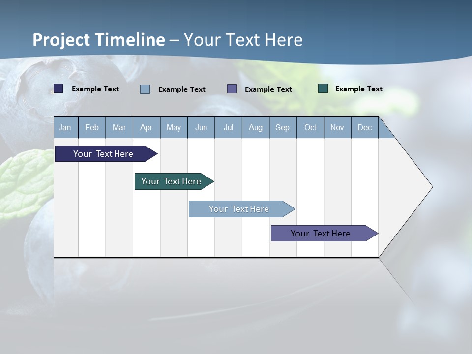 A Bowl Of Blueberries Powerpoint Template PowerPoint Template