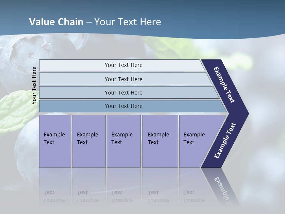 A Bowl Of Blueberries Powerpoint Template PowerPoint Template