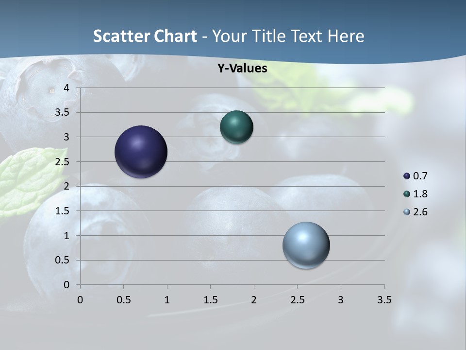 A Bowl Of Blueberries Powerpoint Template PowerPoint Template