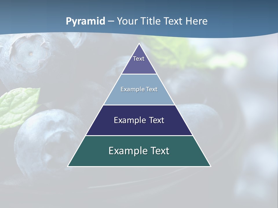 A Bowl Of Blueberries Powerpoint Template PowerPoint Template