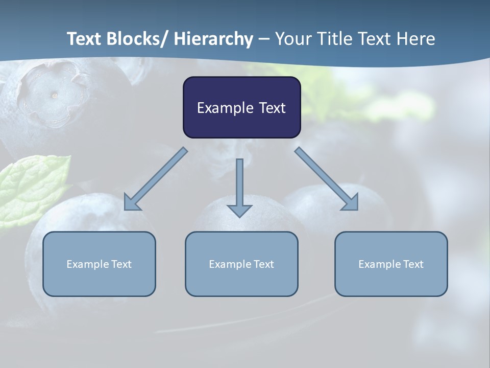 A Bowl Of Blueberries Powerpoint Template PowerPoint Template