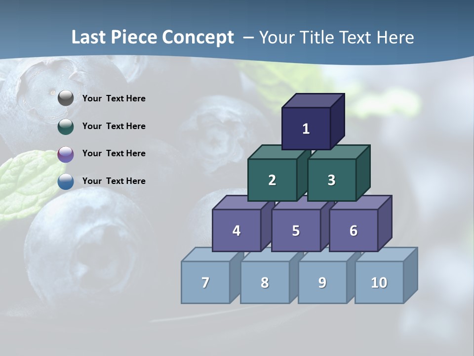 A Bowl Of Blueberries Powerpoint Template PowerPoint Template