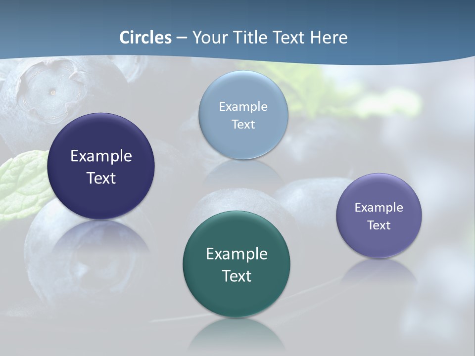 A Bowl Of Blueberries Powerpoint Template PowerPoint Template