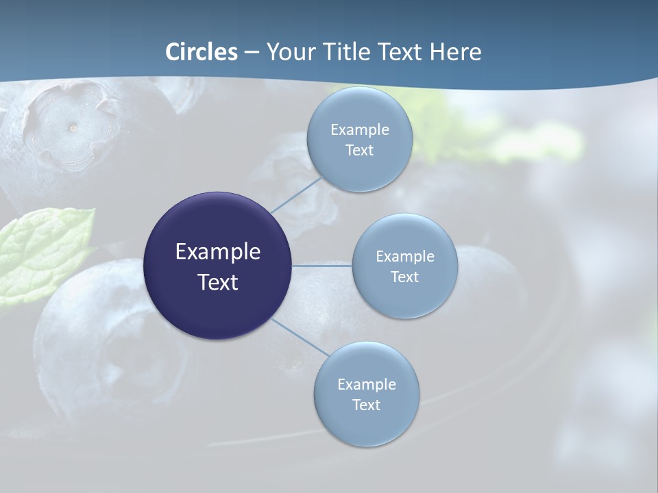 A Bowl Of Blueberries Powerpoint Template PowerPoint Template
