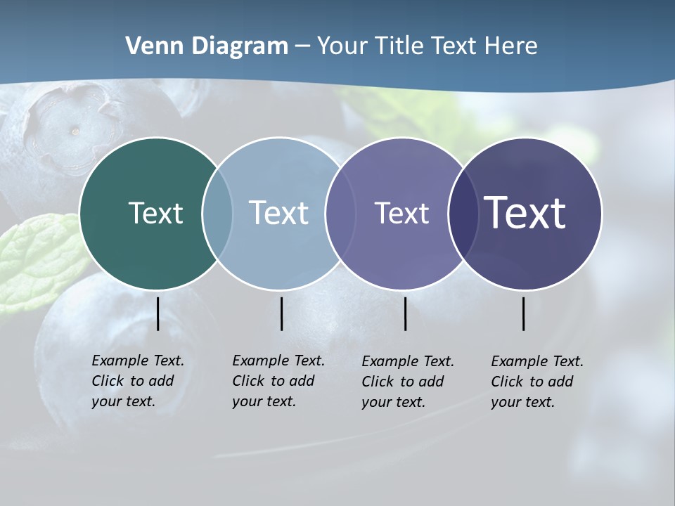 A Bowl Of Blueberries Powerpoint Template PowerPoint Template